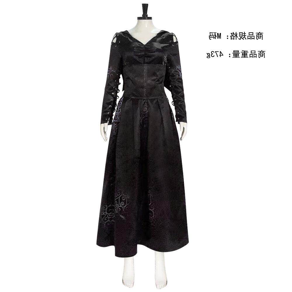 贝拉特里克斯·莱斯特兰奇cos服 哈莉伯特食死徒裙子哈利波特