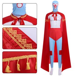 电影疯狂神父cos服神父纳丘墨西哥摔跤手cosplay万圣节表演服装