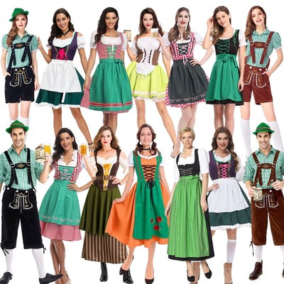 速发大色绿码啤酒服装成人啤款巴伐利亚传统服男酒节演出服