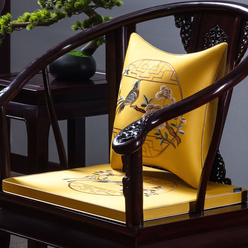 速发中式椅坐子垫实木座椅圈椅加茶桌太师椅垫子防滑红木沙发屁垫