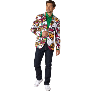 OPPOSUITS西服圣诞老人休闲西装外套达人西服节日服装男oppo西装