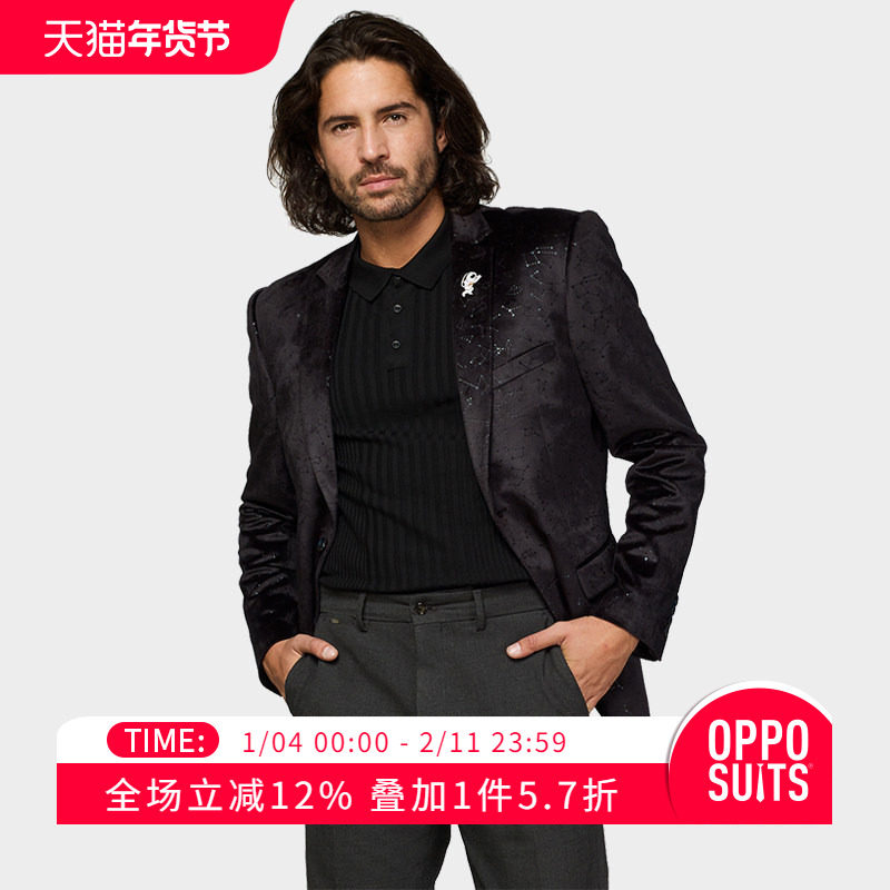 OPPOSUITS西服星座男士西装外套网红休闲西服上衣修身oppo西装,男装,休闲西服,淘宝优惠券,粉丝福利购,淘宝优惠卷