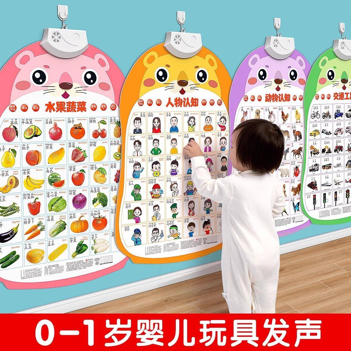 宝宝有声早教挂图婴幼儿童认知学说话发声益智玩具识字点读书墙贴,玩具/童车/益智/积木/模型,玩具挂图/认知卡,淘宝优惠券,粉丝福利购,淘宝优惠卷
