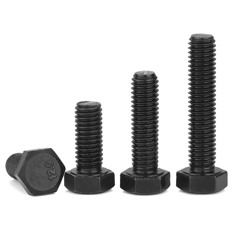 12.9级外六角螺丝高强度加长六角头螺栓DIN933 m4m5m6mT8m10m12 L