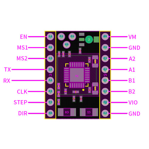 S6609步进电机驱动器代替tmc2209 256细分静音大电流3D打印机配件
