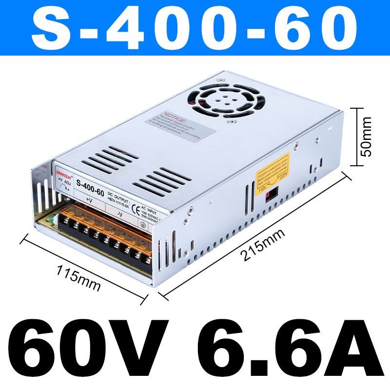 深圳明伟S-600W500W-24V25A20A开关电源60V110V12V50A40A变压器DC