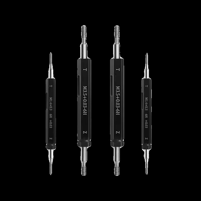 公制螺纹塞规通止规牙规k校对加大+0.03高精度M1.6M2M3M4M5M6M8M1