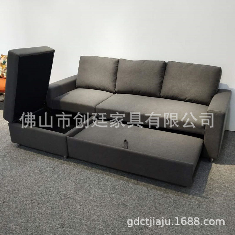 现代简约折叠沙发床两用储物贵妃多功能北欧风小户型客厅沙发床