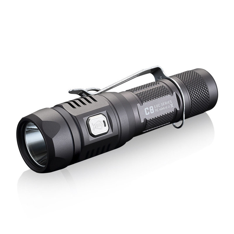 JETBeam杰特明C8 PRO强光远射手电筒户外便携手电USB直充1200流明