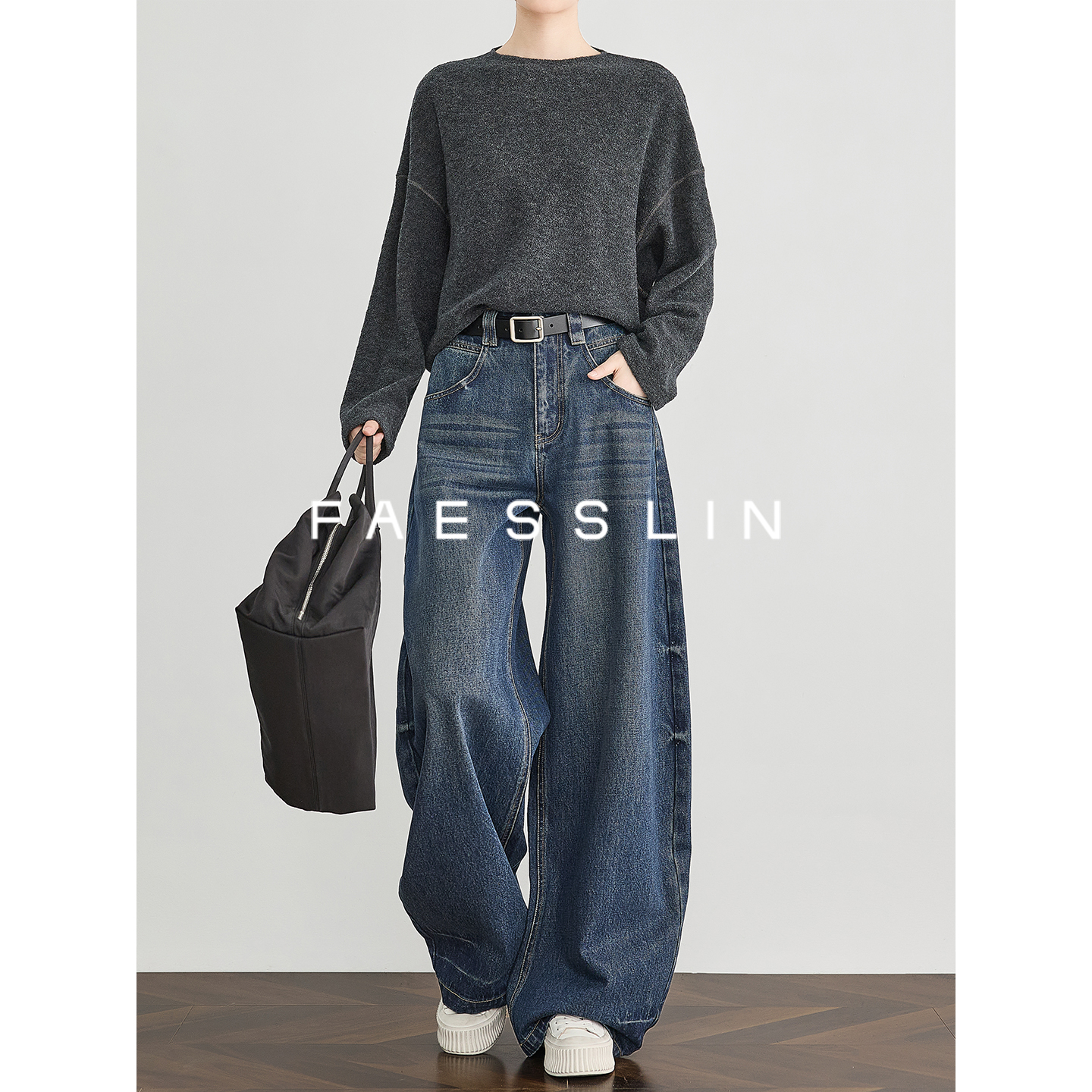 【藏肉于形】香蕉牛仔裤女