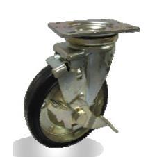 NJ-130 150S 黑色橡胶带侧刹车 精益管轮 用于汽车工业脚轮