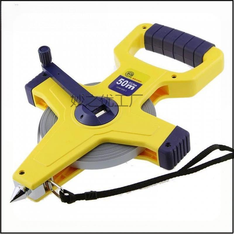 【1286人收藏】不锈钢防水手提钢架尺工程测量卷尺30米50米100米