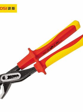 波斯工具10寸铬钒钢VDE绝缘耐压水泵钳耐压1000V BS199110