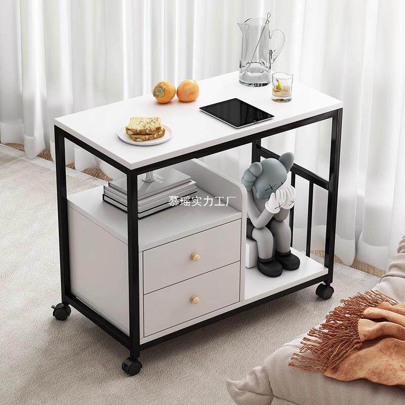 可移动茶台一体烧水客厅沙发边柜小户型家用创意茶车阳台极简茶桌