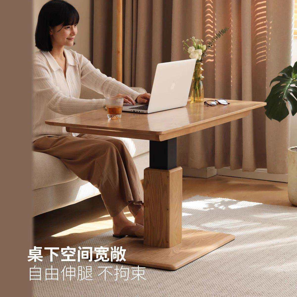 移动茶几可折叠升降意式极简创意多功能客厅岩板小推车沙发边几