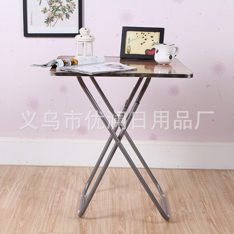 简约家居折叠桌子创意家具 家用折叠桌靠背椅古典格调餐桌椅组合