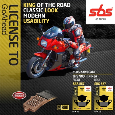 丹麦sbs原装进口高性能刹车片适用KAWASAKI川崎 GPZ 900 R NINJA