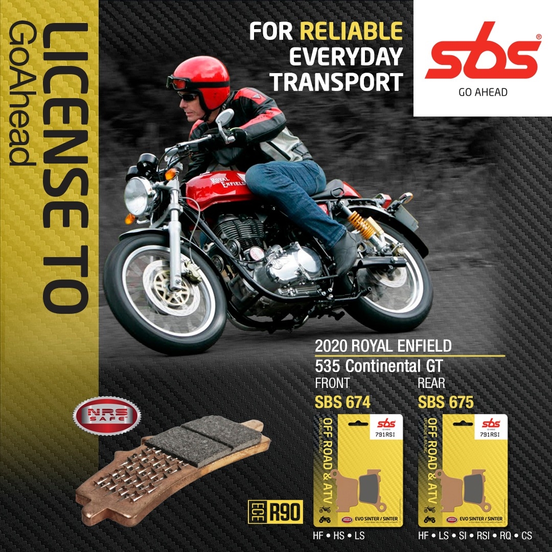 丹麦sbs原装进口高性能刹车片ROYAL ENFIELD 535 Continental GT