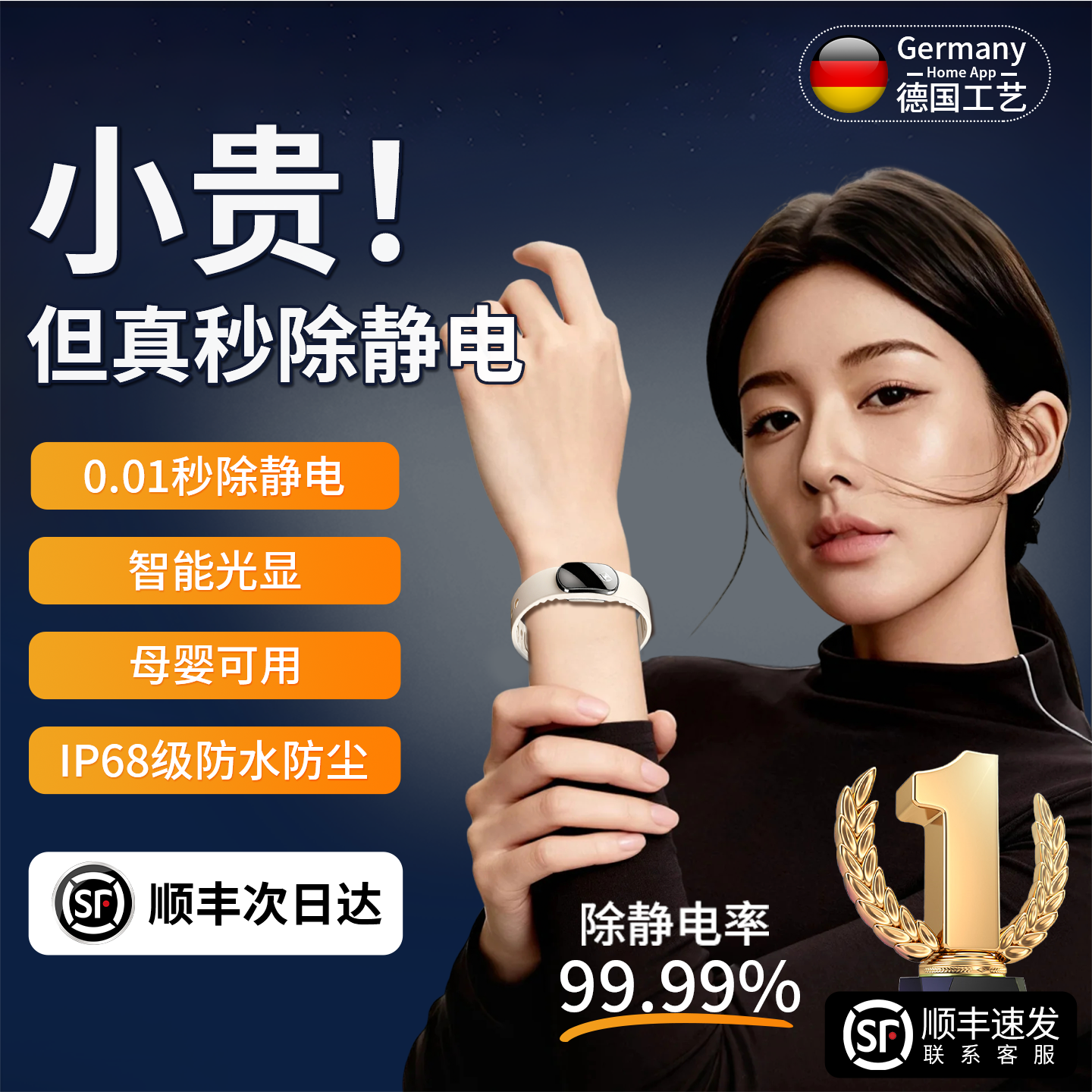 【德国进口】AI智能0.1S除静电