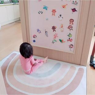 正品 卧室客厅地毯地垫防滑垫 ins风爬行垫 儿童房彩虹爬行垫