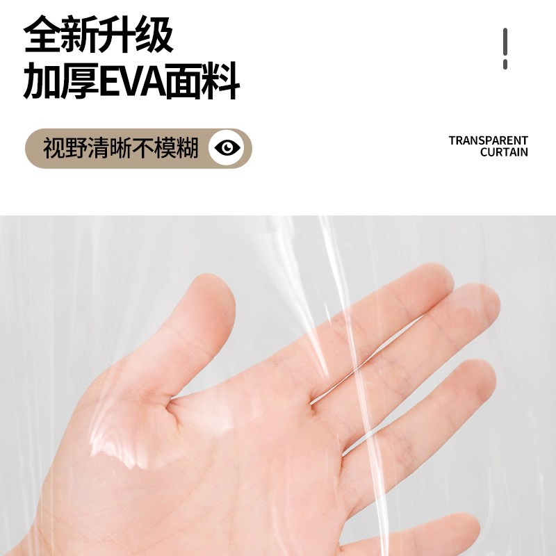 空调门帘隔断帘挡风防冷气家用夏季厨房I防油烟透明隔异味磁吸挂