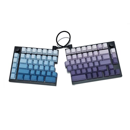 Keychron Q11分体式机械键盘红轴Mac兼容Win客制化铝坨坨有线旋钮