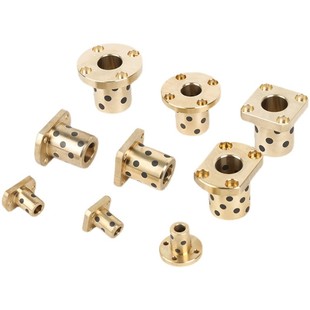 内径35 OFR01 无油衬套MPTZ 石墨自润滑轴承 含油圆法兰铜套