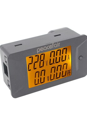 交流电110V220V380V橙色液晶数显电压电流功率因数功率计仪表100A