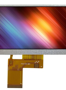 4.3寸 3.3V TFT液晶显示屏模组 RGBE 40pin插接24位 LCD液晶屏彩