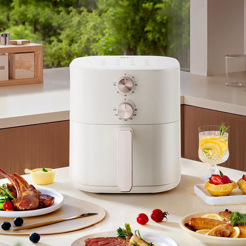 美的空气炸锅家用烹饪机智能大容量新款免翻面电炸锅电烤箱一体机