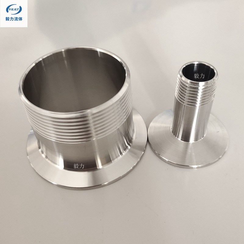 不锈钢快装外丝卫生级外螺纹杯口丝扣接F头外牙4分6分RC锥管卡盘Z