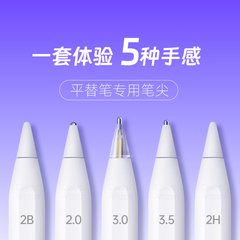 平替电容笔笔尖适用倍思wiwu吉玛仕酷盟马拉松左鱼益博思ipadpencil笔头静音防滑耐磨透明针管改造2b非笔尖套