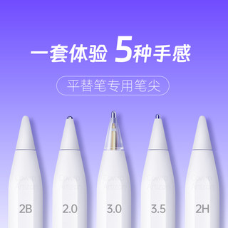 平替电容笔笔尖适用倍思wiwu吉玛仕酷盟马拉松左鱼益博思ipadpencil笔头静音防滑耐磨透明针管改造2b非笔尖套