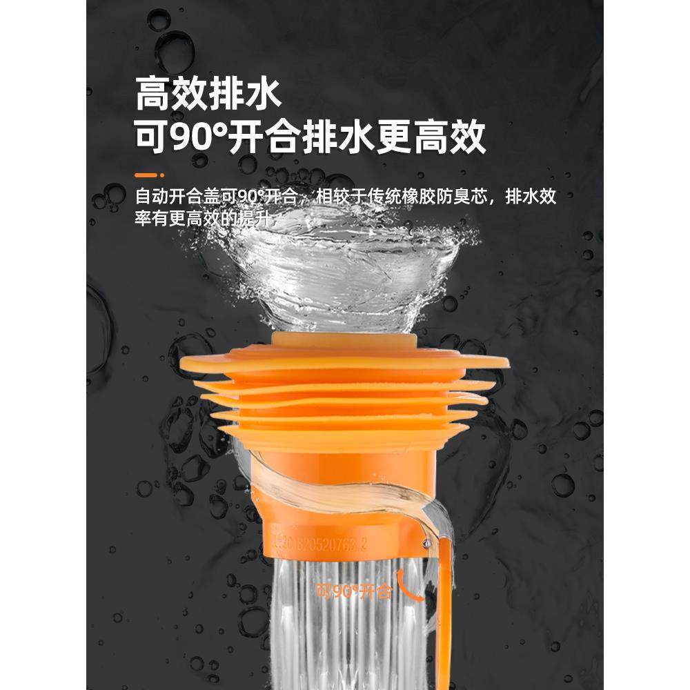 下水管防臭密封圈洗衣机排水管厨房卫生间地漏下水道硅胶套防臭塞