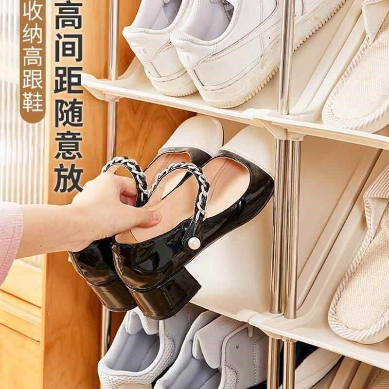 速发简易鞋架子型用门口墙角鞋柜多层卧缝小家宿舍客厅夹室浴室拖