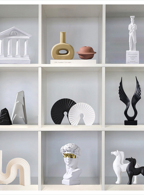 速发创厅北意简约抽象艺术摆件办家室书房酒柜公居装饰品摆设