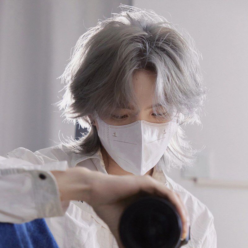 速发头季士尾假发男中长发男生鲻鱼头半扎中分短发男狼全夏套式