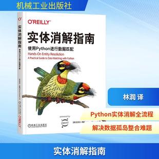 实体消解指南使用Python进行数据匹配 编程从入门到实战程序设计基础语言安装数据分析代码编写教程深度学习正版畅销图书籍