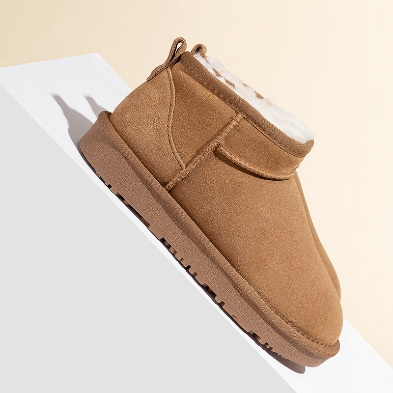 真皮真毛雪地靴防滑保暖