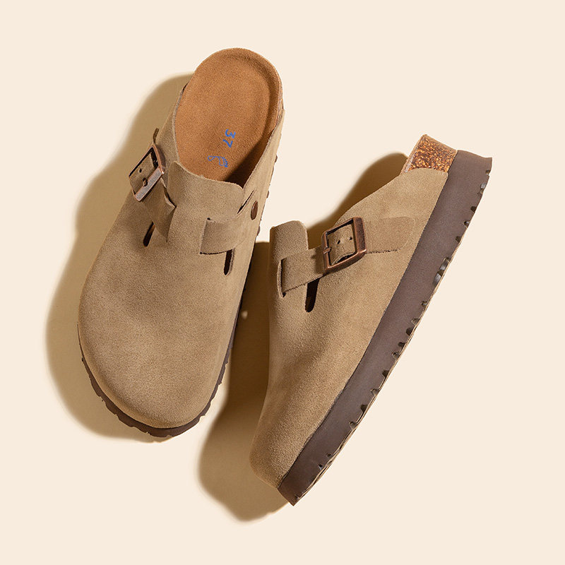 桑坡勃肯鞋女厚底半拖2025新款春秋真皮增高拖鞋外穿钓鱼博肯软木,女鞋,勃肯鞋/软木鞋,淘宝优惠券,粉丝福利购,淘宝优惠卷