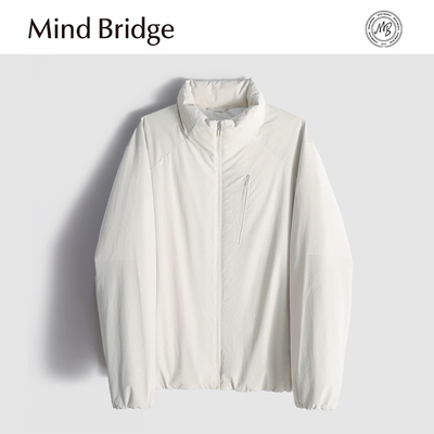Mind Bridge轻薄羽绒服男2025秋冬季立领宽松短款90鸭绒保暖外套
