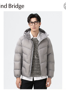 Mind Bridge羽绒服男短款2025冬新款宽松轻薄保暖休闲面包服外套