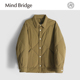 式 Mind 羽绒服 男士 日系复古菱形格轻薄衬衫 Bridge2024秋冬季 新款