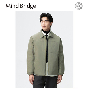 男商务休闲行政风夹克轻薄羽绒服外套 新款 Mind Bridge2025秋冬季