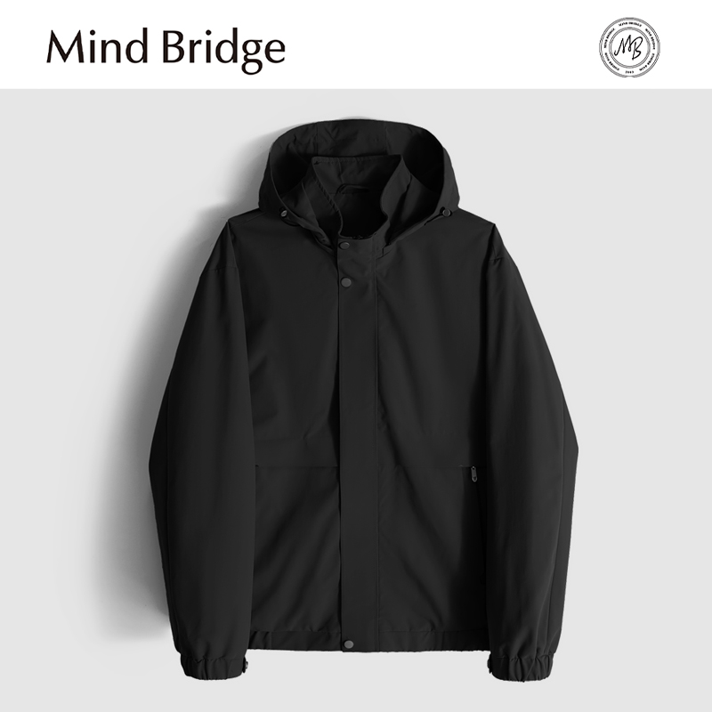 Mind Bridge2025春秋季新款男士高级感户外休闲抗皱耐磨夹克外套