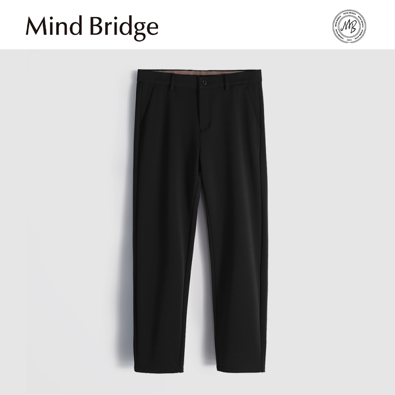 Mind Bridge2025秋季新款设计感夹层羽绒户外休闲裤商务小西裤男