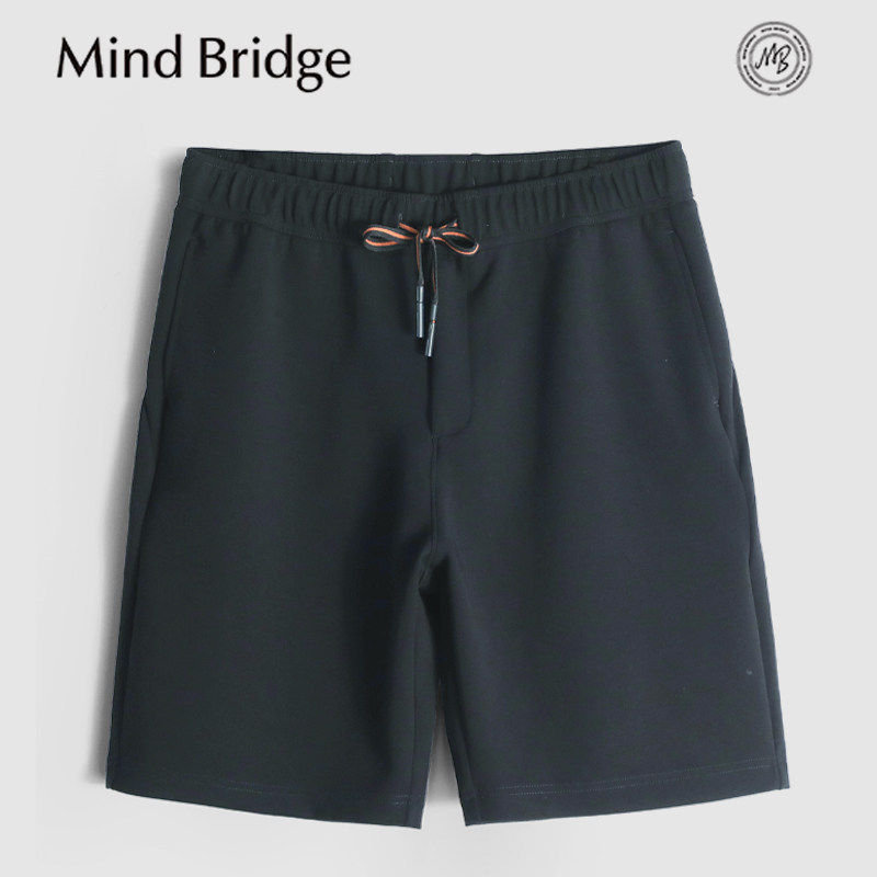 Mind Bridge360克重磅运动卫裤裤2026夏季新款透气抗皱针织短裤男