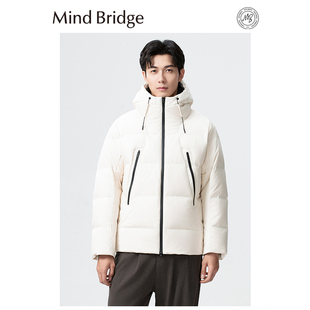 户外石墨烯面包防寒服外套 加厚短款 Mind Bridge羽绒服男2025冬季