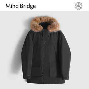 派克大毛领加厚时尚 工装 百搭保暖外套 Bridge羽绒服2025冬季 Mind