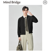 男士 Mind Bridge2025早秋新款 轻奢商务休闲外套行政风棒球领夹克
